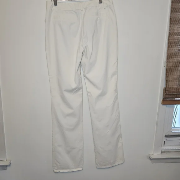 Etcetera Women's White Lined Casual Career Trousers Size 6 - Picture 4 of 6